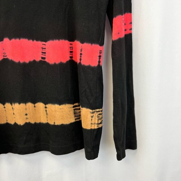 Bashara Lesser Womens Casual Top Black Striped Long Sleeve Modal Blend Large - Picture 8 of 10